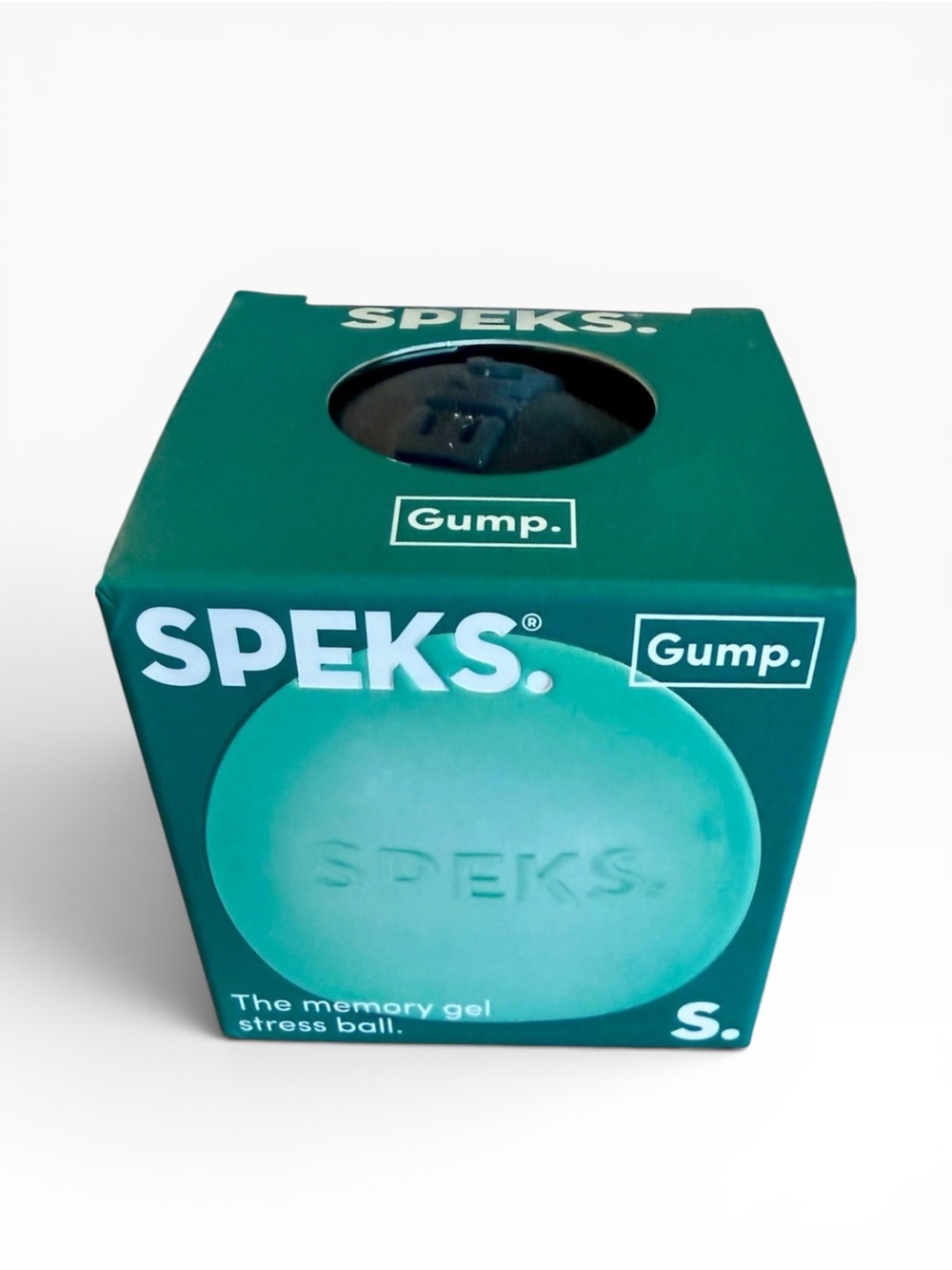 Speks Gump Viral Memory Gel Stress Teal Green Squeezable Fidget Toy - NIB